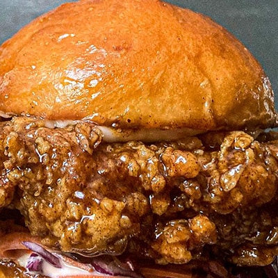 Nashville-Style Hot Chicken Burger Nashville-Style Hot Chicken Burger